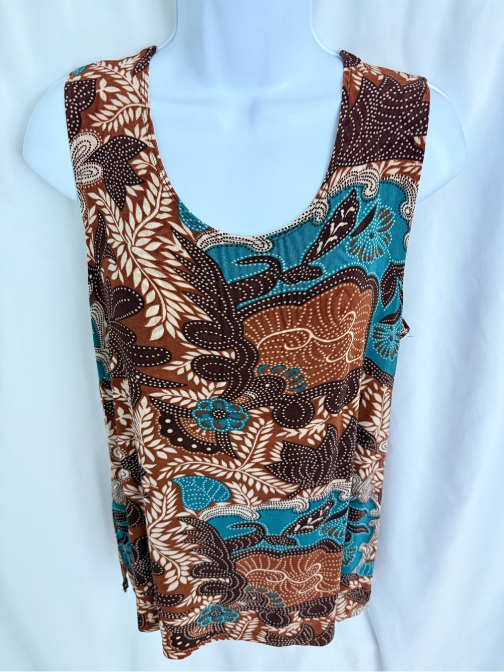 West End Sleeveless Stretchy Top Size X-Large